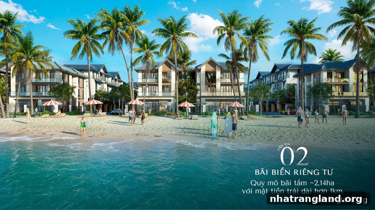 Bãi biển riêng Vinhomes Pearl Bay