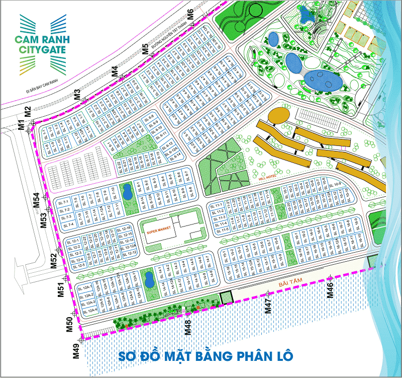 SƠ ĐỒ PHÂN LÔ DỰ ÁN CAM RANH CITY GATE — Dự án Cam Ranh City Gate và 5 lý do khách hàng đầu tư