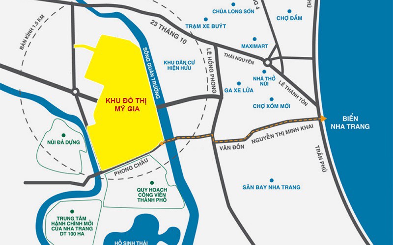KẾT NỐI HẠ TẦNG GIAO THÔNG, KHU VỰC — Dự án Mỹ Gia Nha Trang