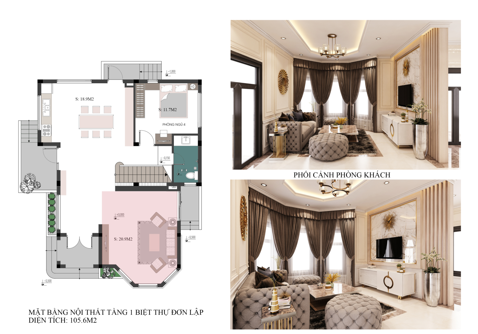 Cần Cho Thuê Căn Biệt Thự Đơn Lập MHDI Cam Ranh, 300m2, Giá: 50tr/tháng - Hình 4