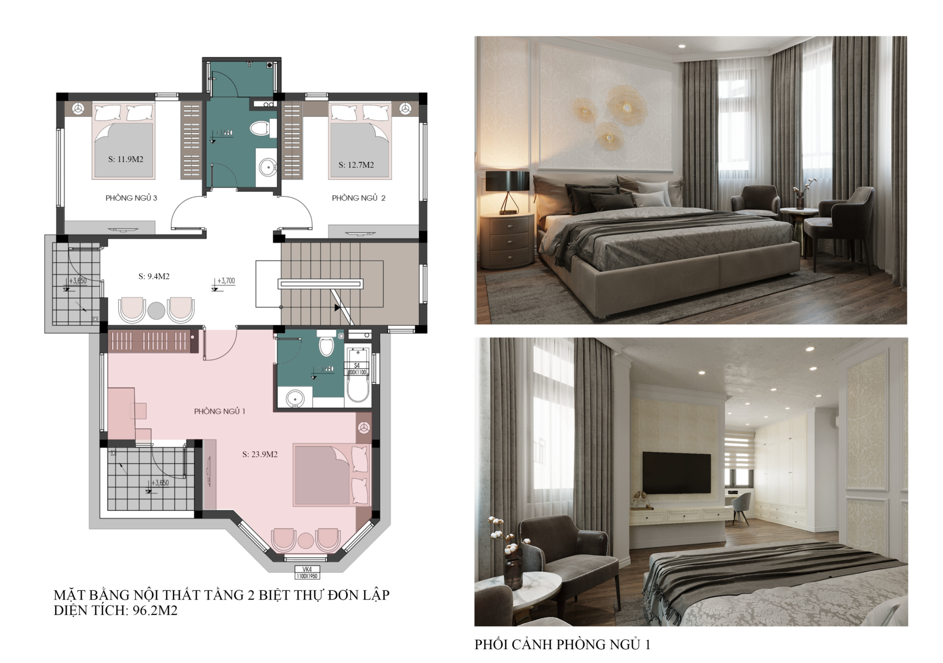 Cần Cho Thuê Căn Biệt Thự Đơn Lập MHDI Cam Ranh, 300m2, Giá: 50tr/tháng - Hình 6