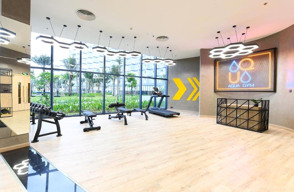 Phòng tập Aqua Gym The Arena Cam Ranh với trang thiết bị hiện đại