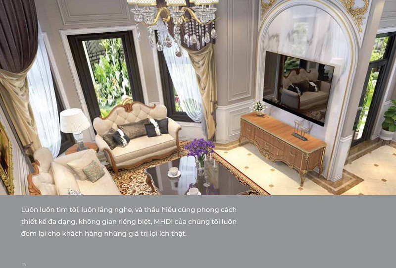 Biệt thự đơn lập MHDI Cam Ranh khu vực bếp