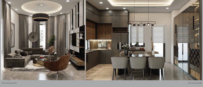 Biệt thự song lập MHDI Cam Ranh ban công tầng lầu