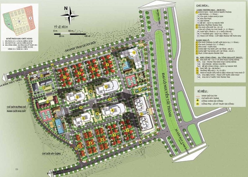Sơ đồ quy hoạch toàn khu 10ha MHDI Cam Ranh